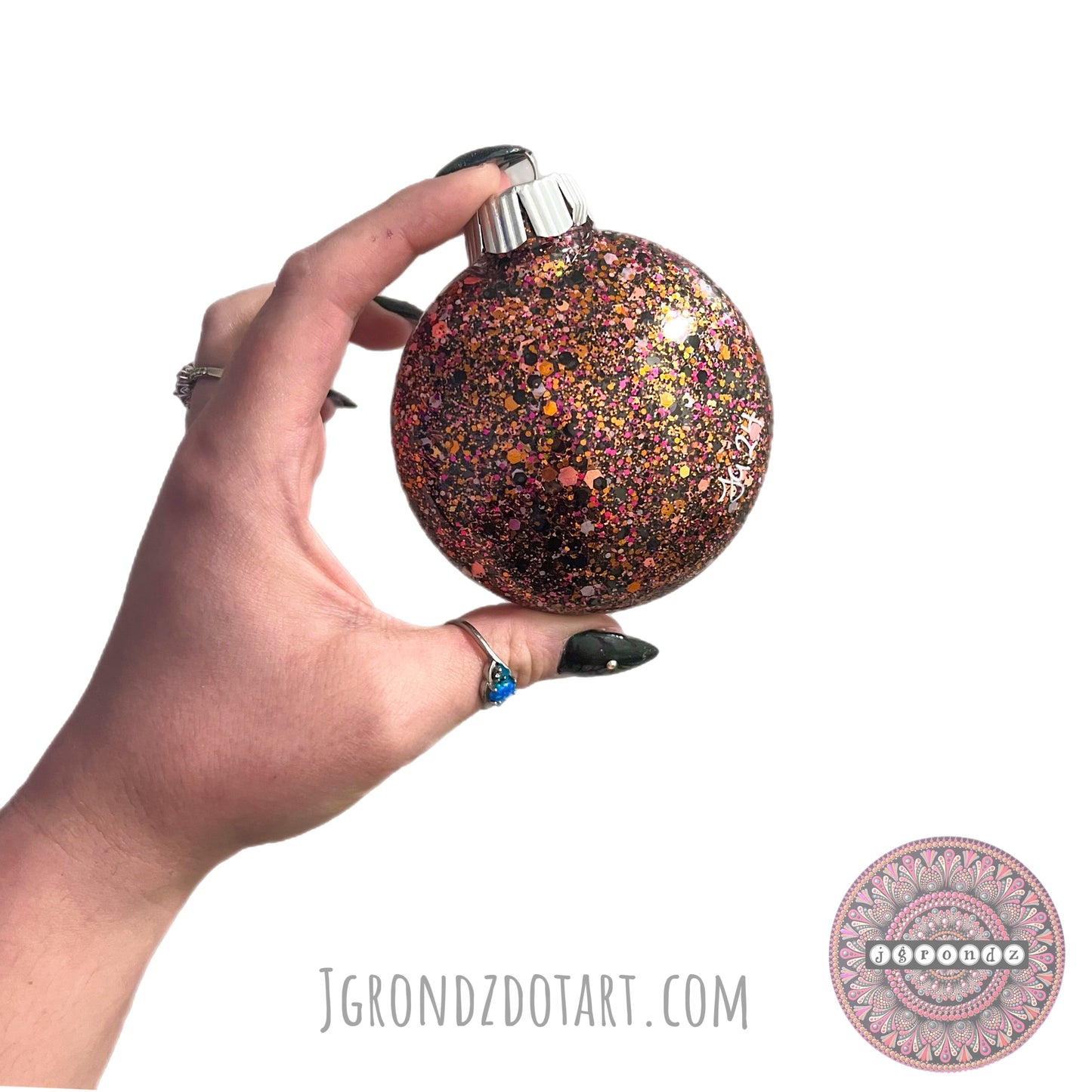 3” Mandala Glitter Ornament