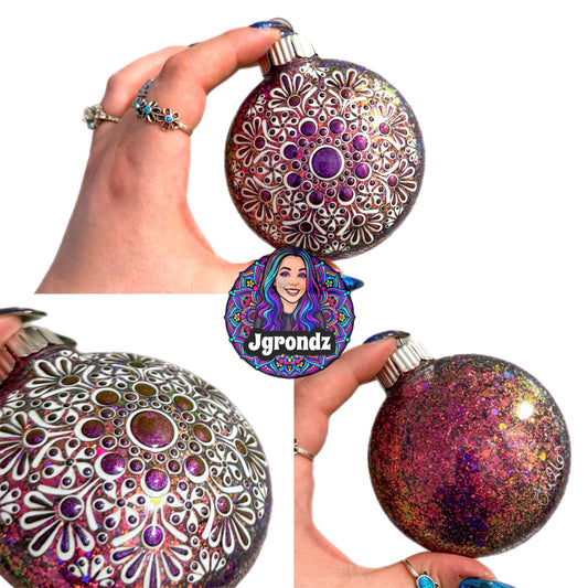 3” Oil Slick Mandala Ornament