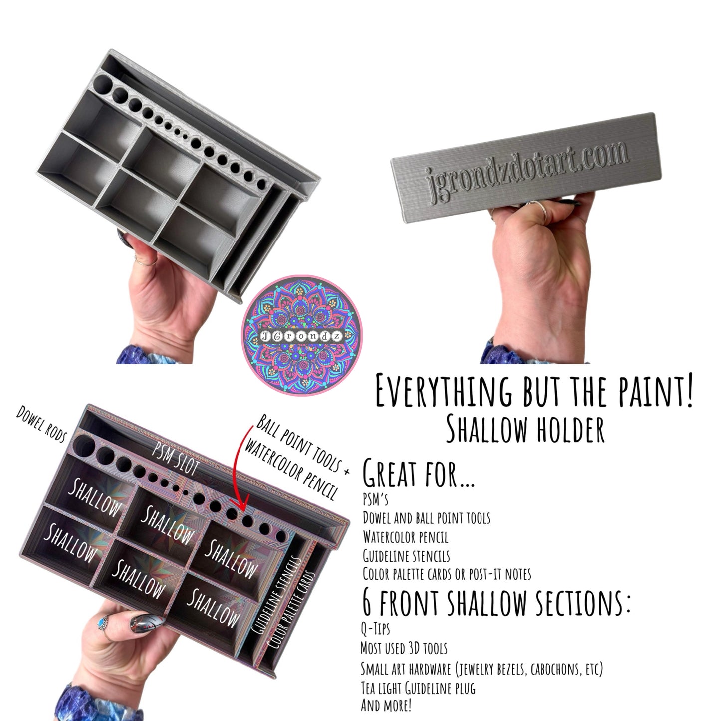 Everything But The Paint! Tool Holder (SHALLOW, 2-inch)