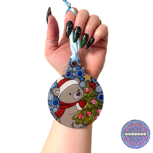 Polar Bear 4” Wood Ornament