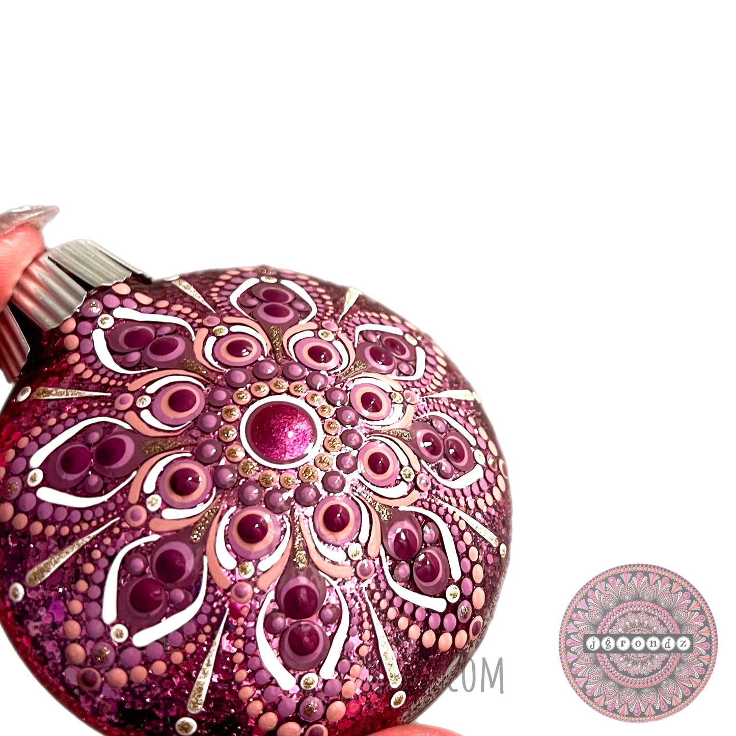 3” Mandala Glitter Ornament