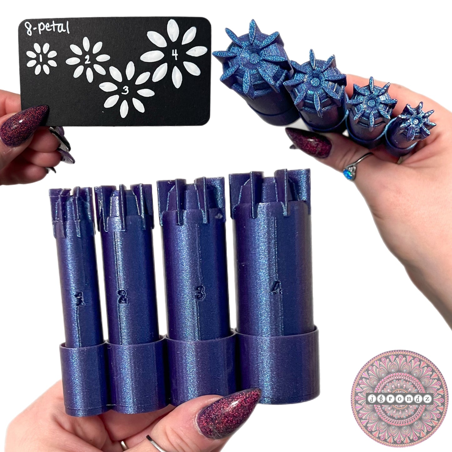 8-Petal Flower Dotting Tools