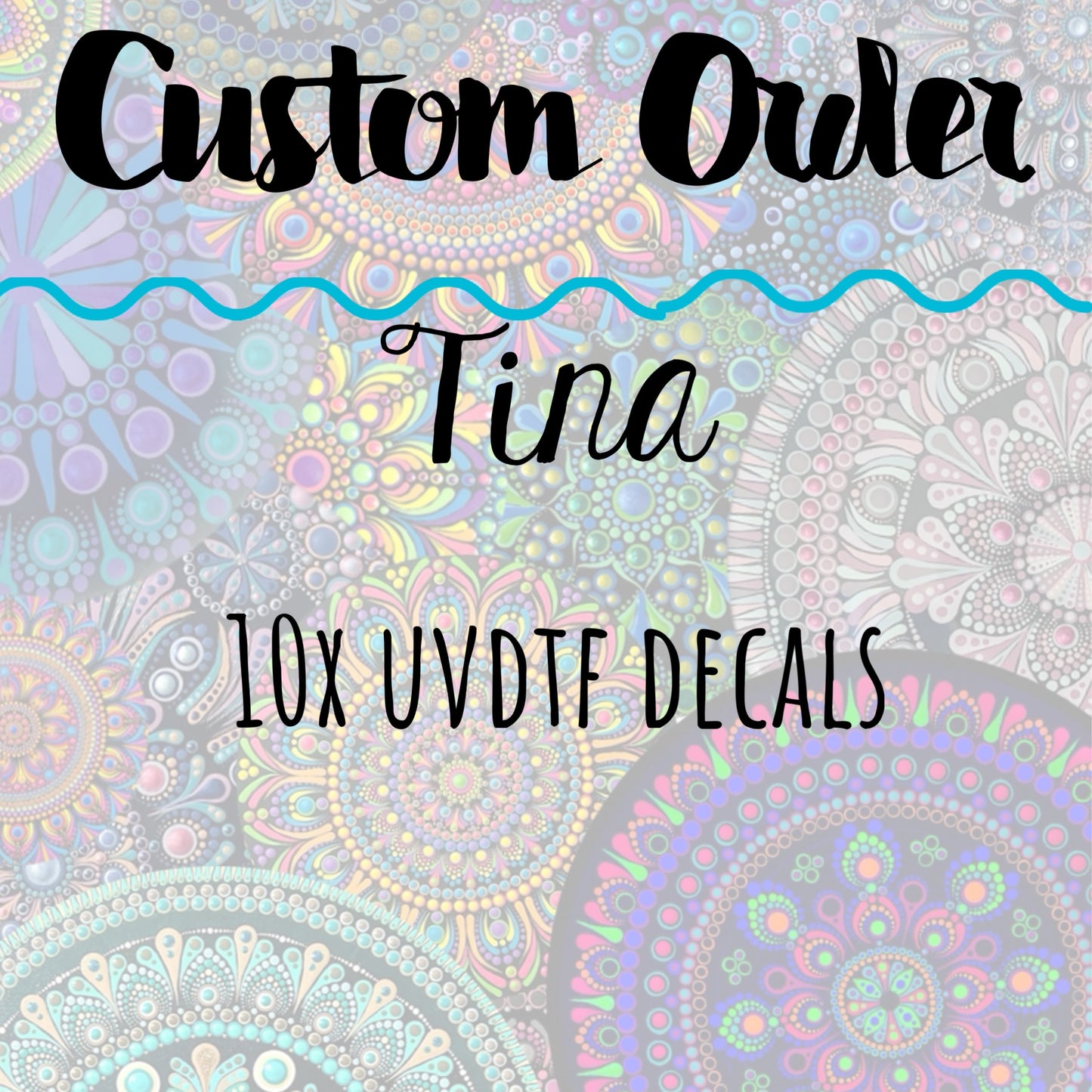 Custom Listing for Tina