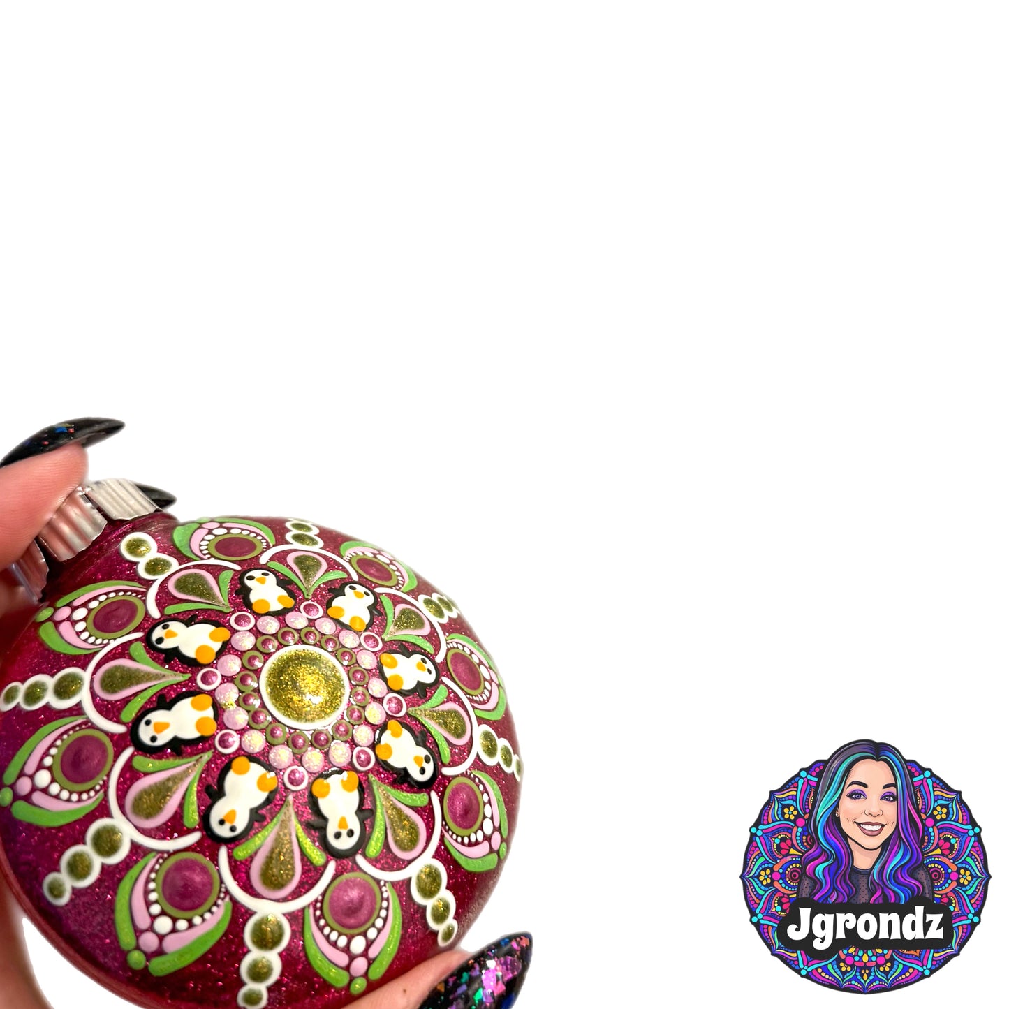 3” Penguin Mandala Ornament