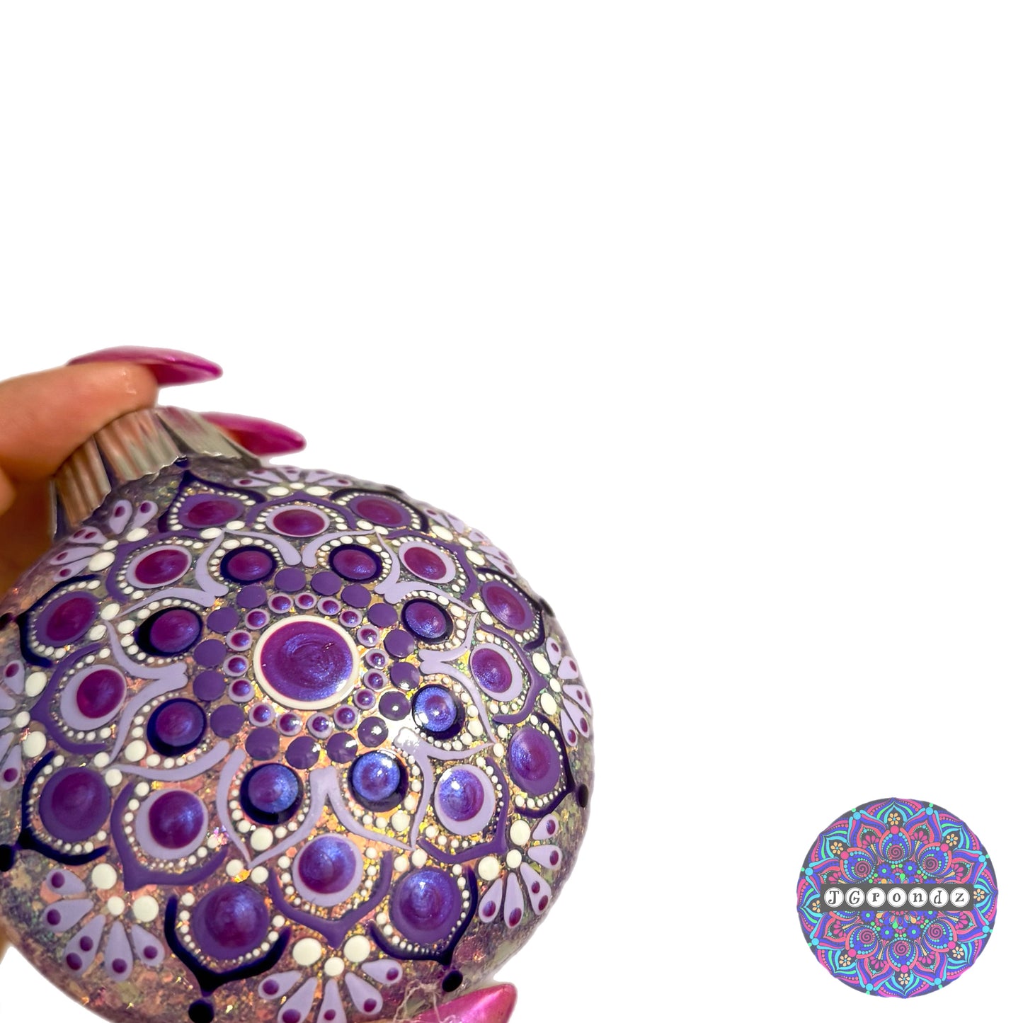 3” Mandala Glitter Ornament