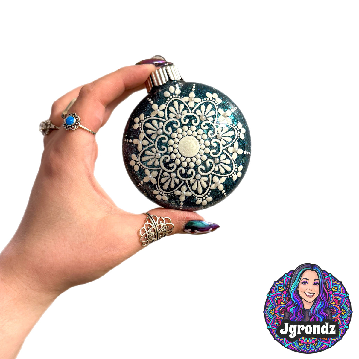 3” Snowflake Mandala Ornament