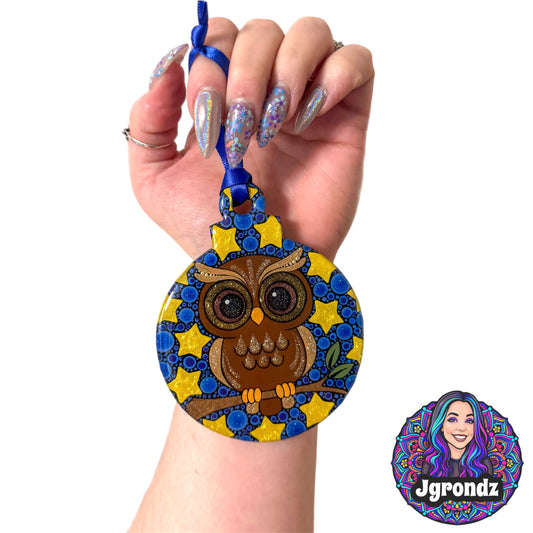 Owl 4” Wood Ornament