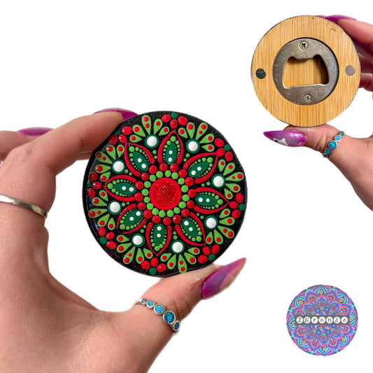 Mandala Magnet Bottle Opener