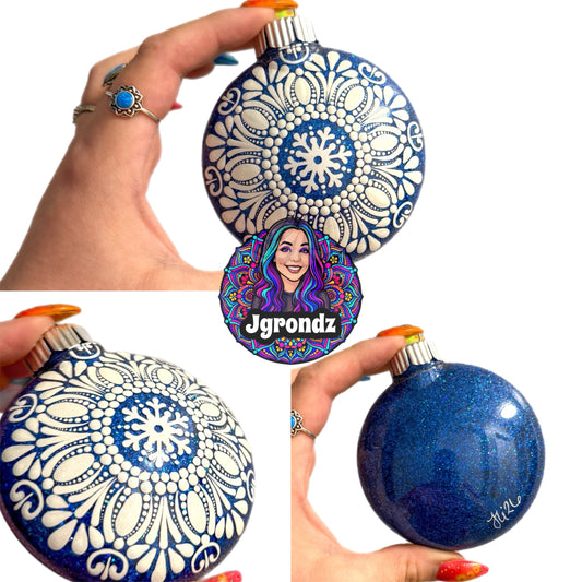 3” Snowflake Mandala Ornament