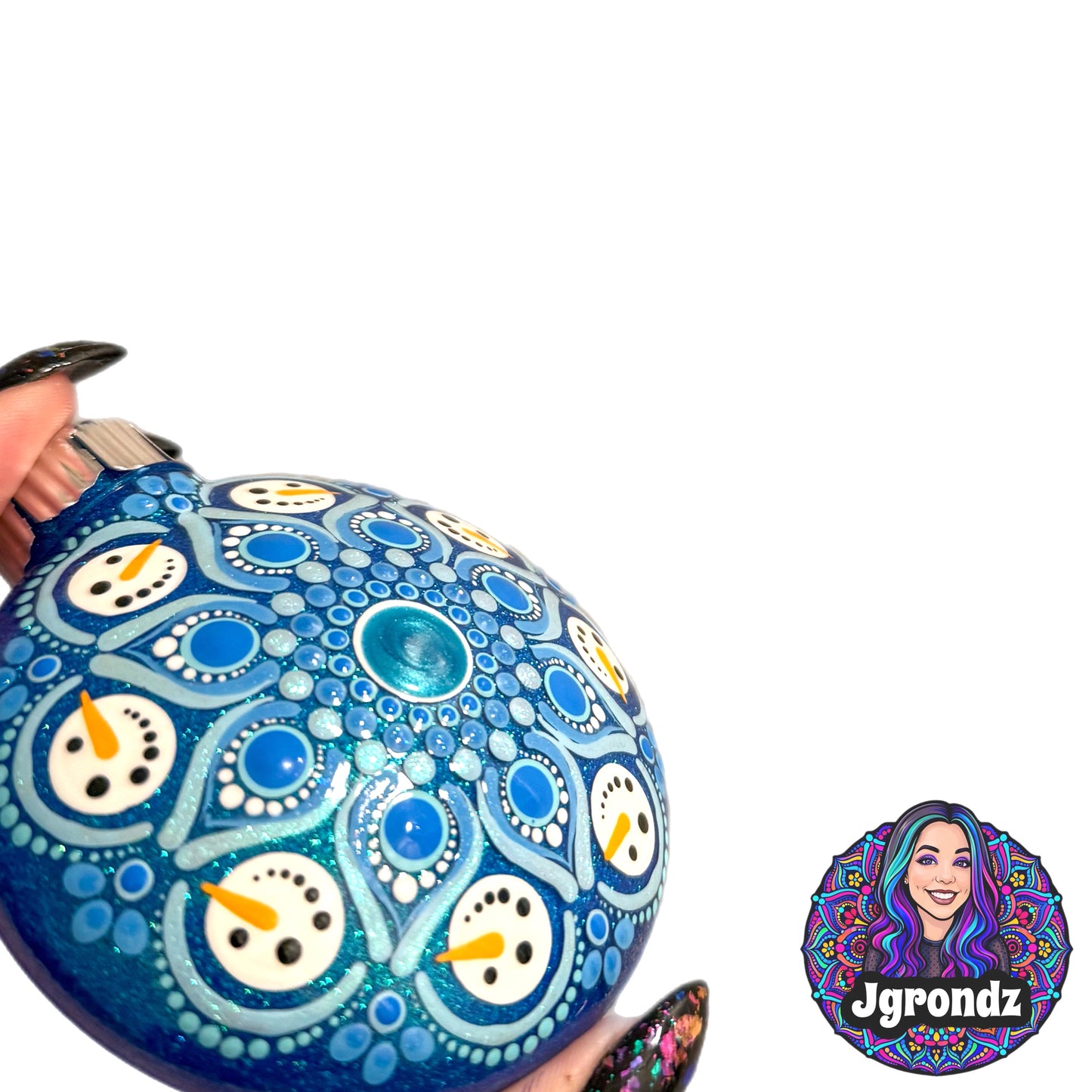 3” Snowman Mandala Ornament