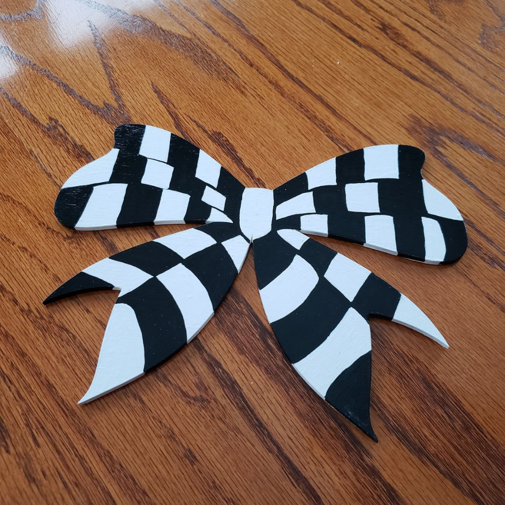 Unfinished Wood Bow Ribbon Shape - Craft - up to 46" DIY