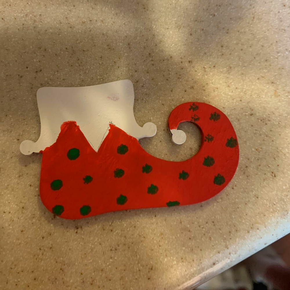 Unfinished Wood Elf Shoe Shape - Christmas - Ornament - Craft - up to 46" DIY