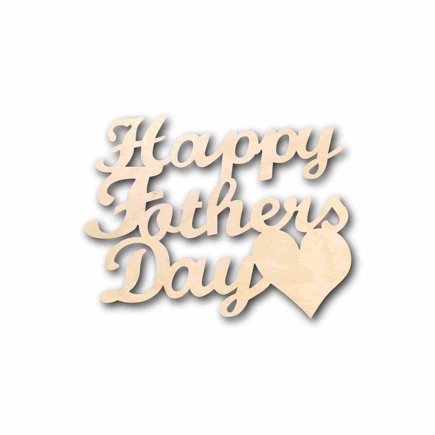 Happy Father's Day Unfinished Wood Cutout DIY handmade Craft