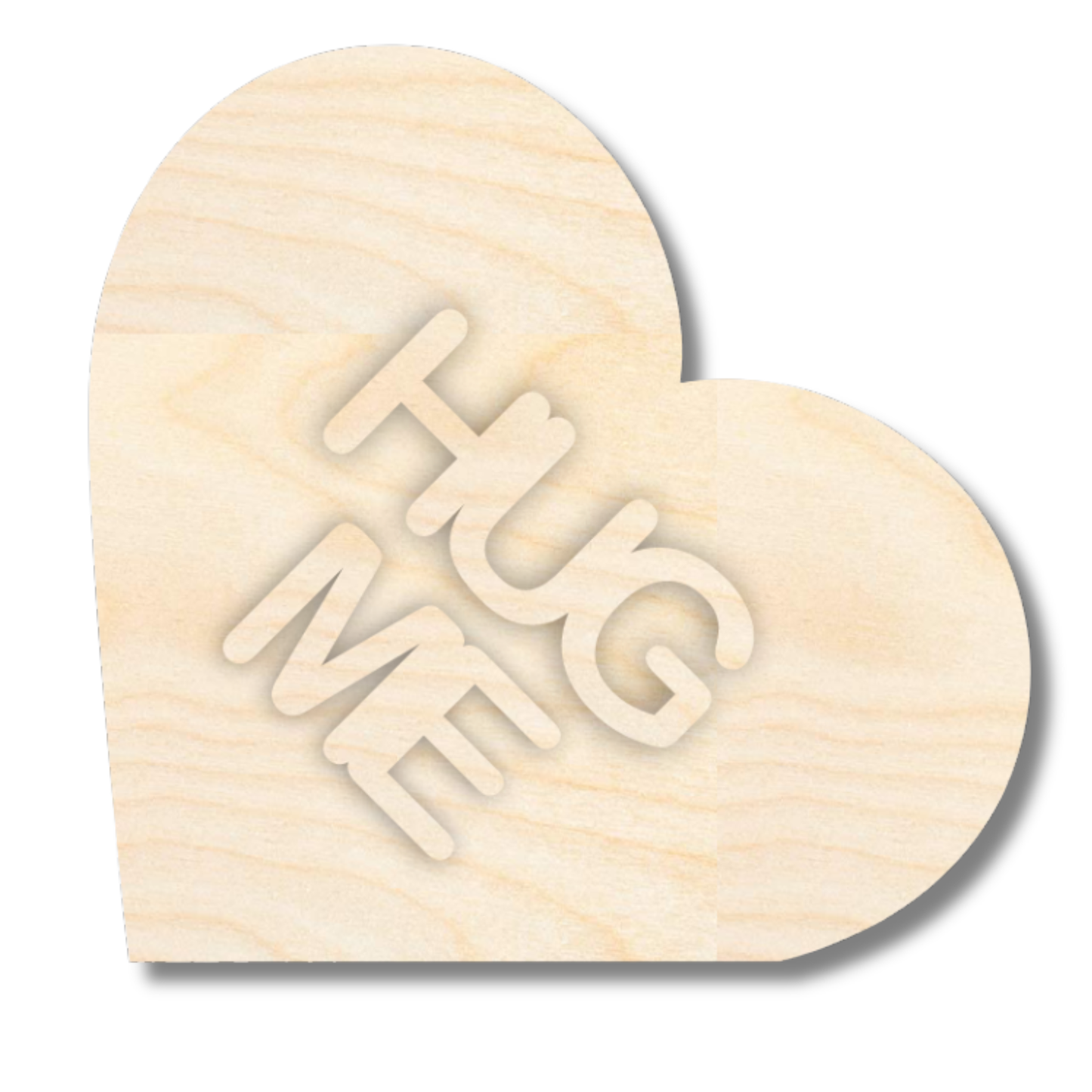 NEW Unfinished Wood Layered Conversation Heart Shelf Sitter | 6" Wide| 1/2" and 1/4" Wood | Wood Craft DIY
