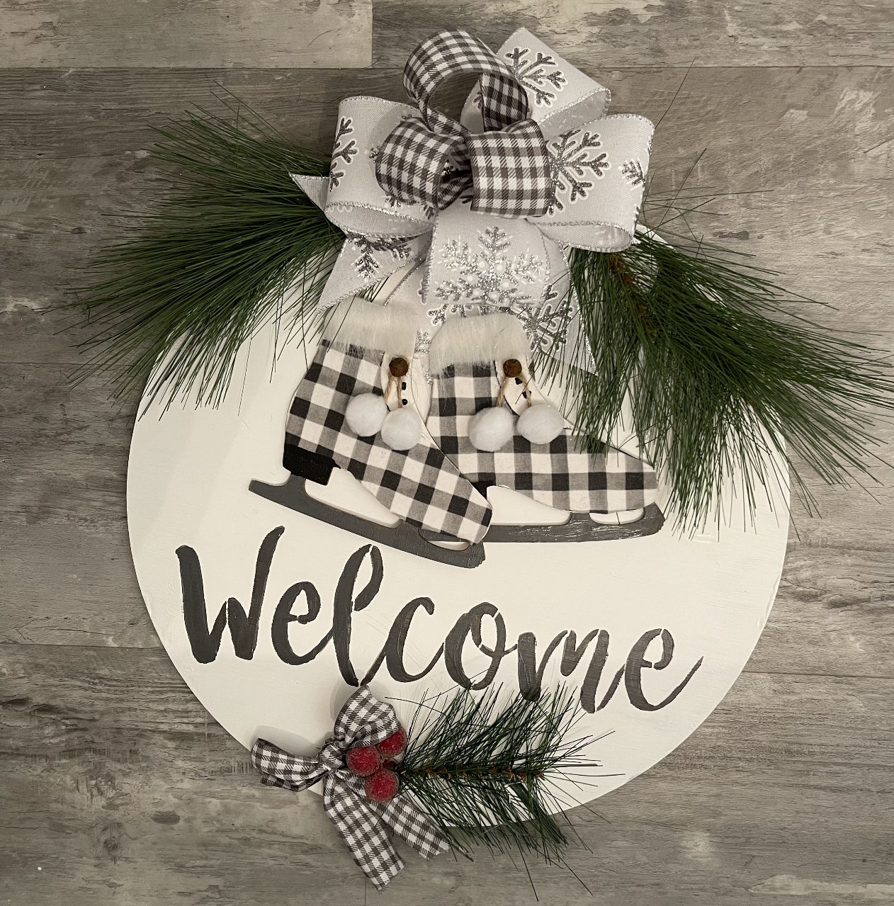 Unfinished Wood Ice Skate Shape - Winter - Craft - up to 46" DIY