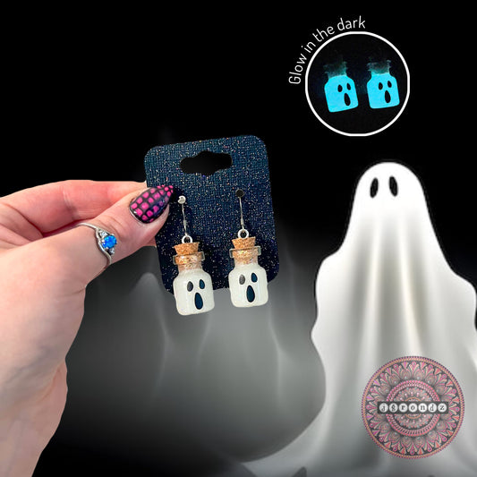 Ghost In A Bottle Earrings