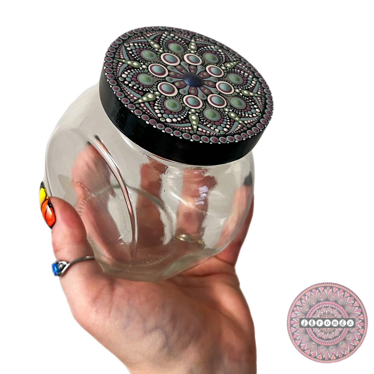 Mandala Counter Top Stash Jar