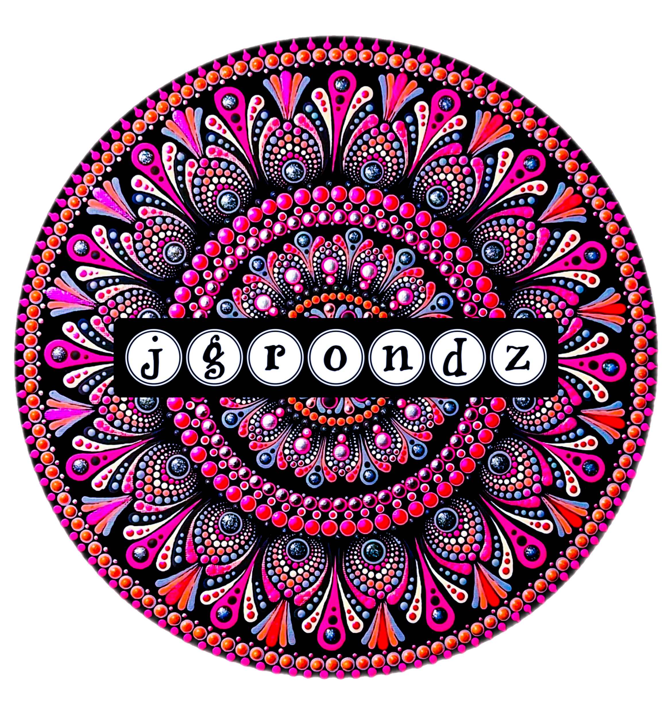 16” Fox Mandala Painting – Jgrondz Dot Art