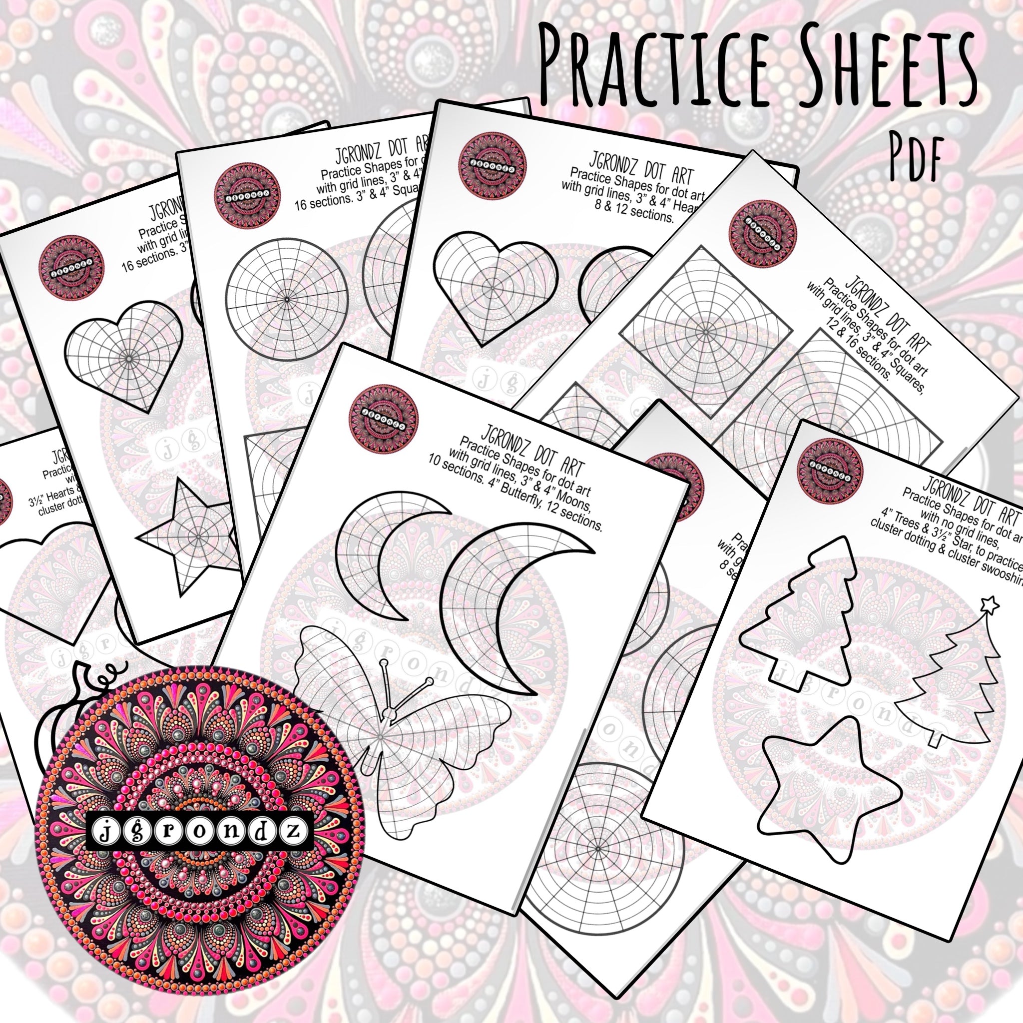 Mandala Info.pdf Mandala Practice Sheets - PDF download – Jgrondz Dot Art