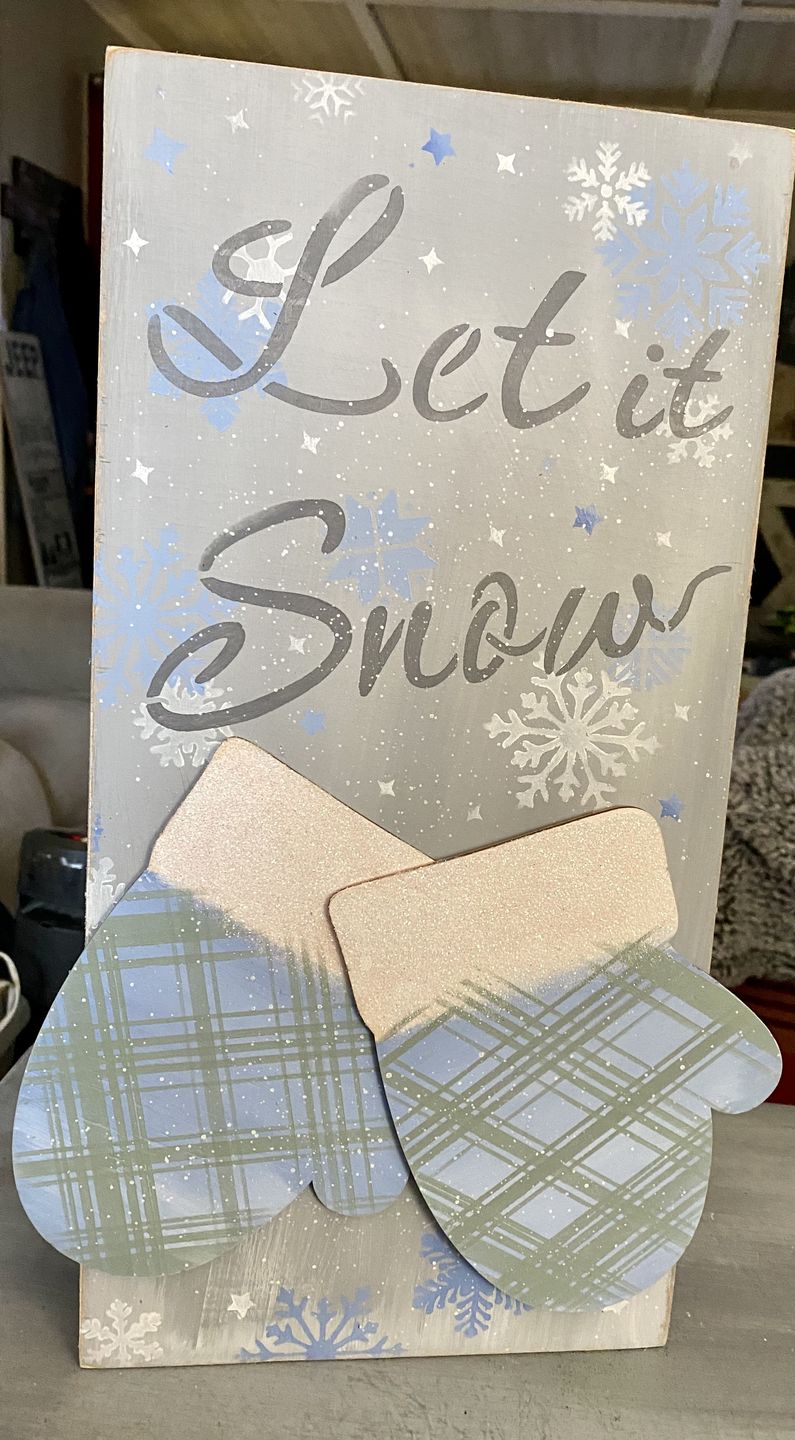 Unfinished Wood Mitten Silhouette - Craft- up to 46" DIY