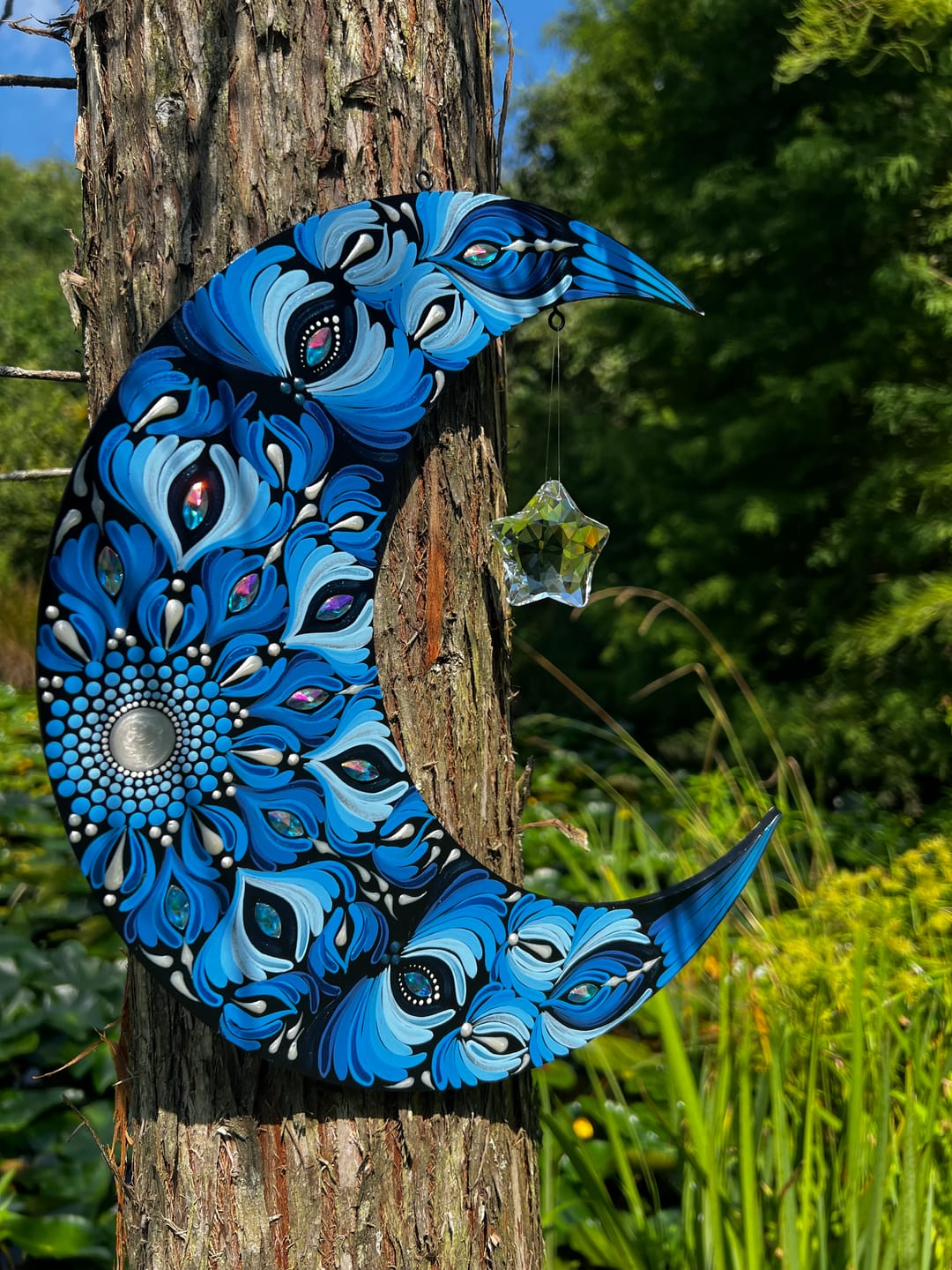 Unfinished Wood Crescent Moon Shape | DIY Celestial Night Sky Craft Cutout | Up to 36"