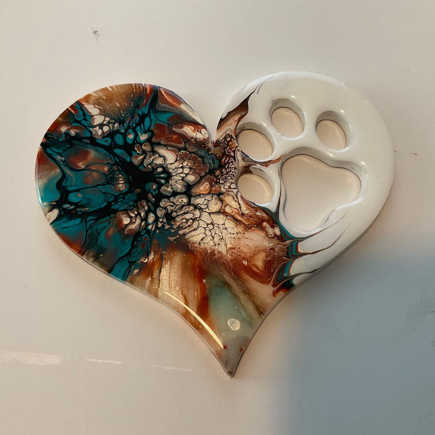 Unfinished Wood Pawprint Heart Shape | Valentine's Day | Pet | DIY Craft Cutout | Up to 46"