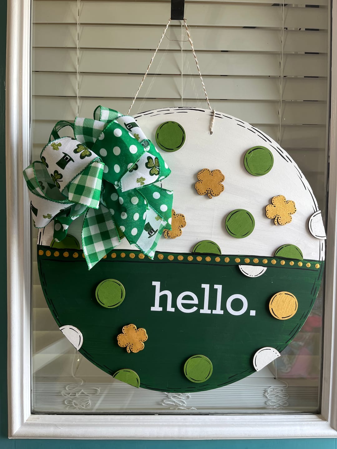 Unfinished Wood Cute Four Leaf Clover Shape - Craft - up to 46" DIY