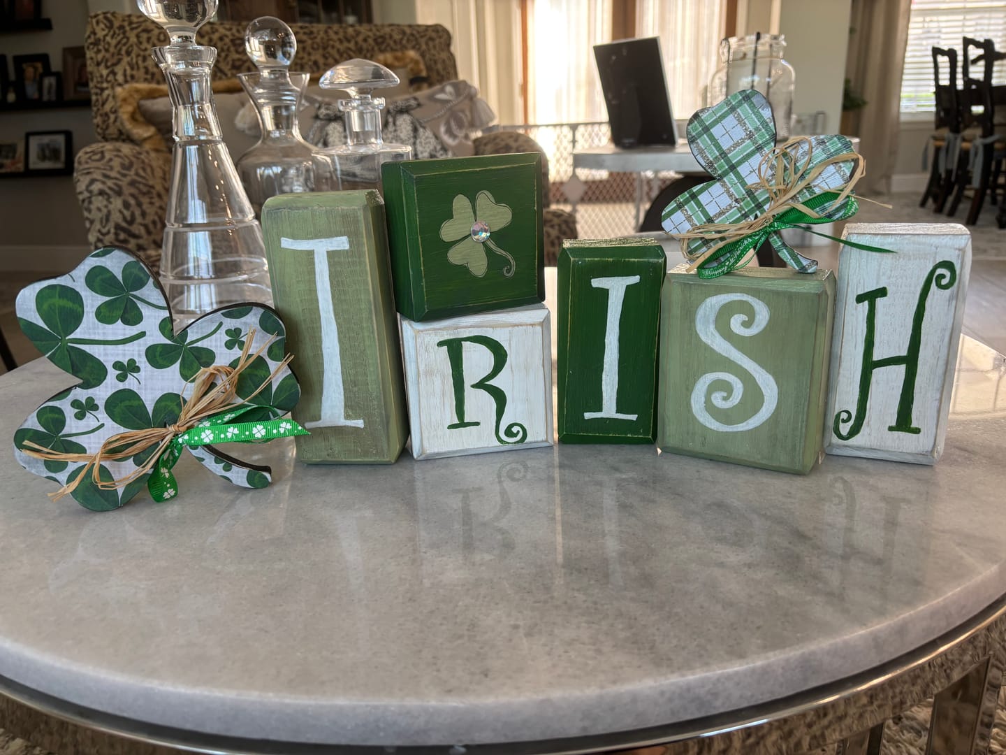 Unfinished Wood Shamrock Shape - St Patrick's - Craft - up to 46" DIY