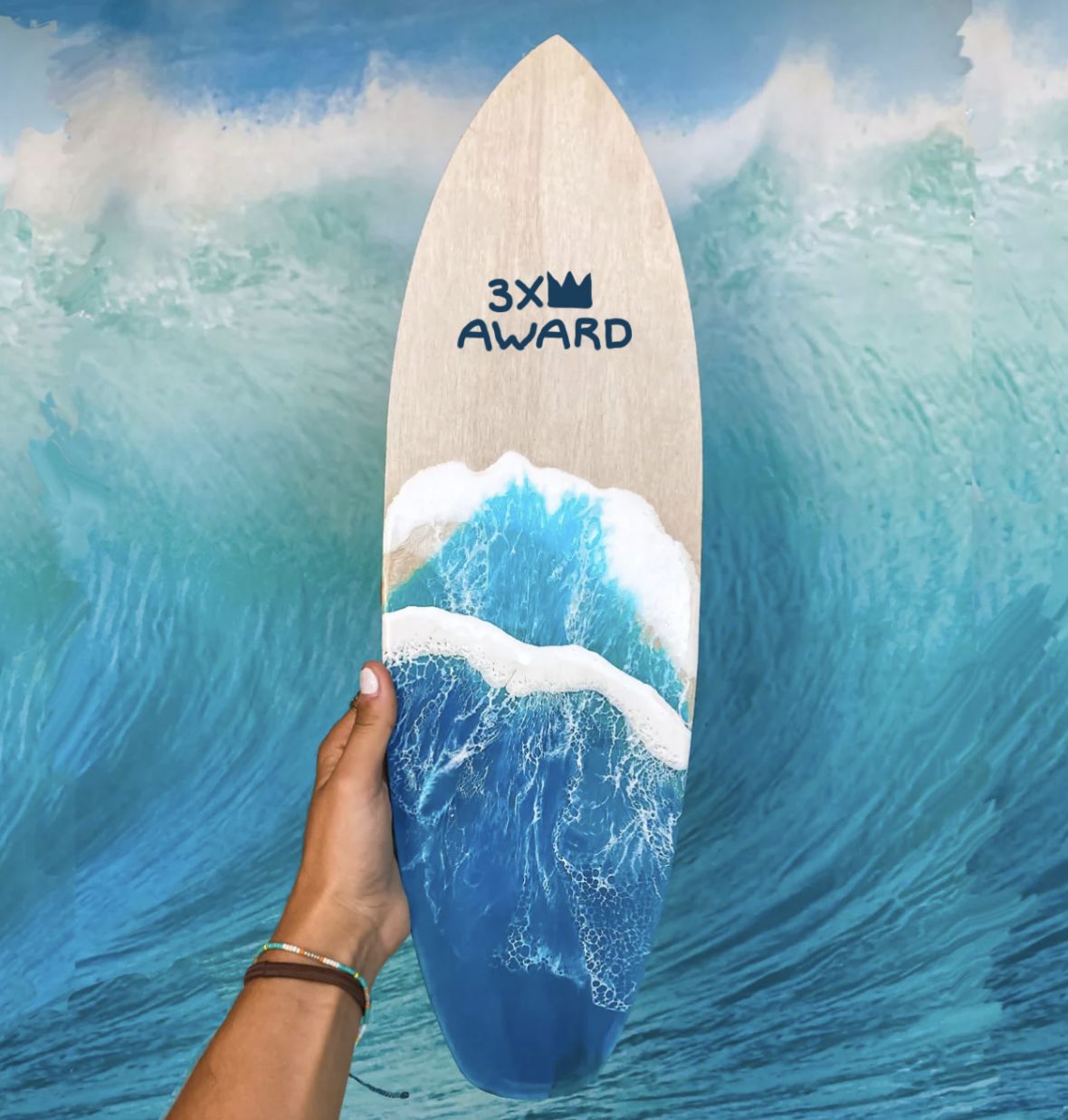 Unfinished Wood Surfboard Shape - Surfing - Ocean - Beach - Nursery - Craft - up to 46" DIY