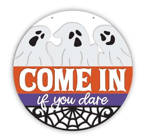 Unfinished Wood Come In If You Dare Door Sign Kit | Wood Craft Cutouts | 1/4" Thick |