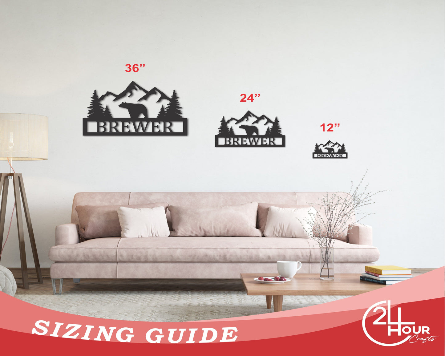 Custom Wildlife Metal Monogram Sign | Personalized Wildlife Metal Name Sign | 15 Color Options