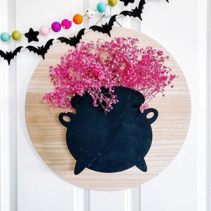 Unfinished Wood Witches Cauldron Shape - Halloween - Craft - up to 46" DIY