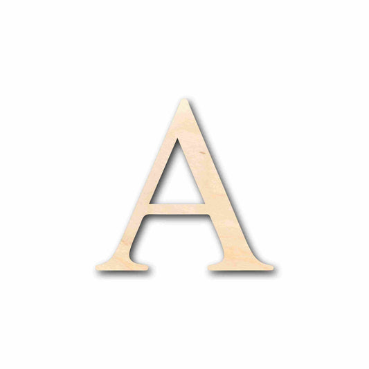 Unfinished Wood Alpha Silhouette - Craft- up to 46" DIY