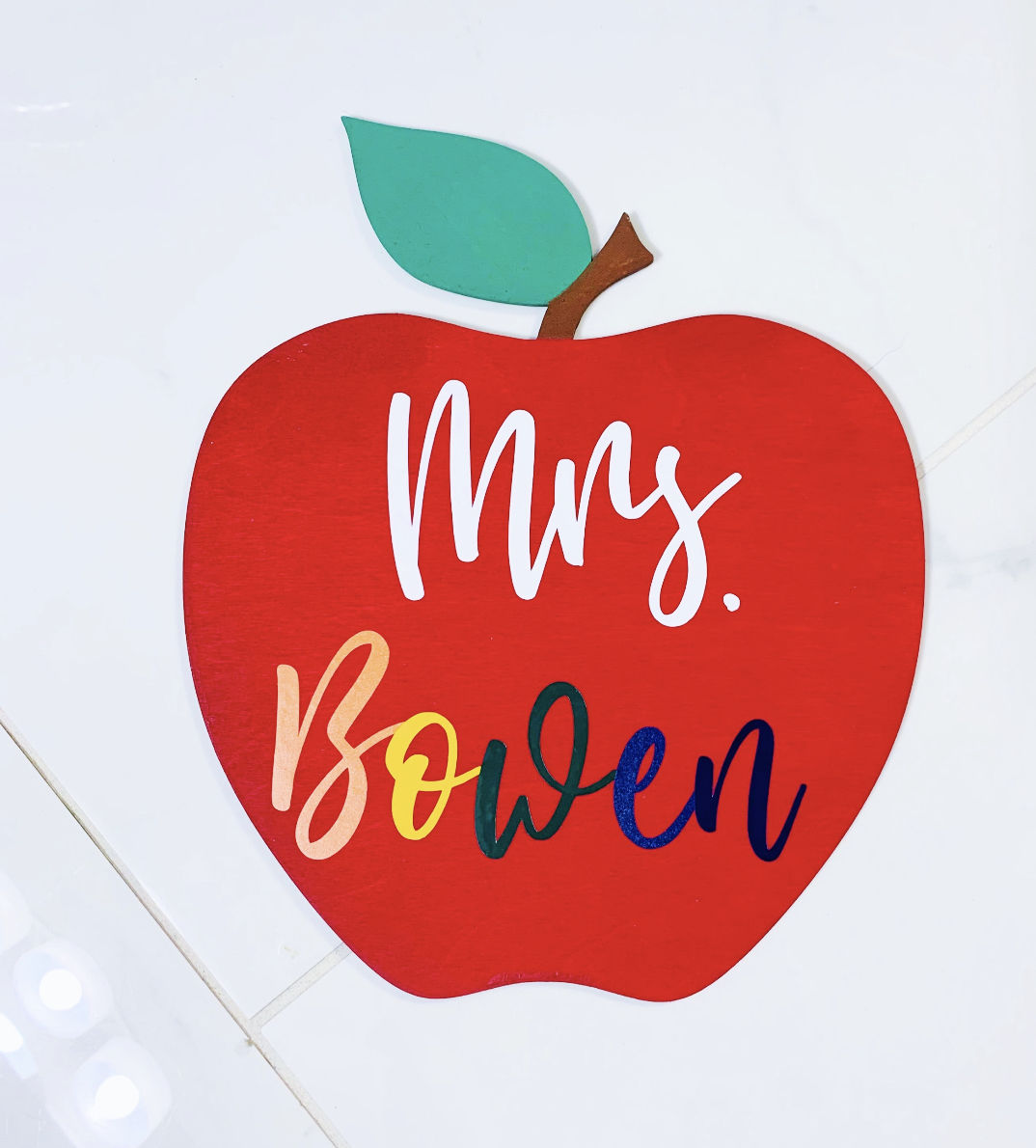 Unfinished Wood Apple Shape | DIY School Teacher Craft | Up to 36"