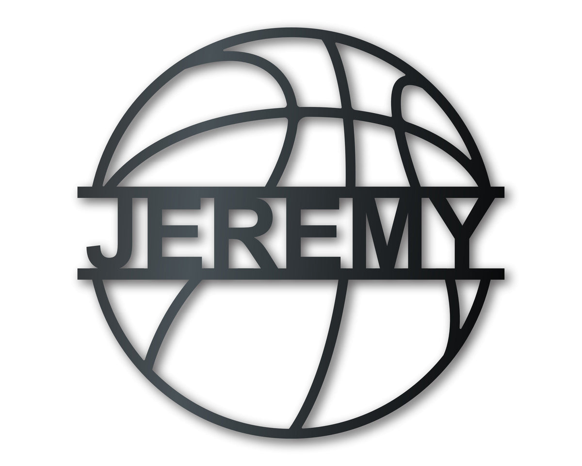Monogramed Nba Custom Metal Basketball Monogram Wall Art - Metal Sports Sign - 14 Col ...