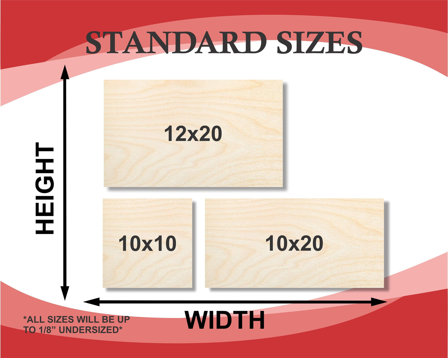 Clearance Baltic Birch Sheets - Glowforge Ready - B/BB Premium Wood 1/8" or 1/4" (3mm or 6mm)
