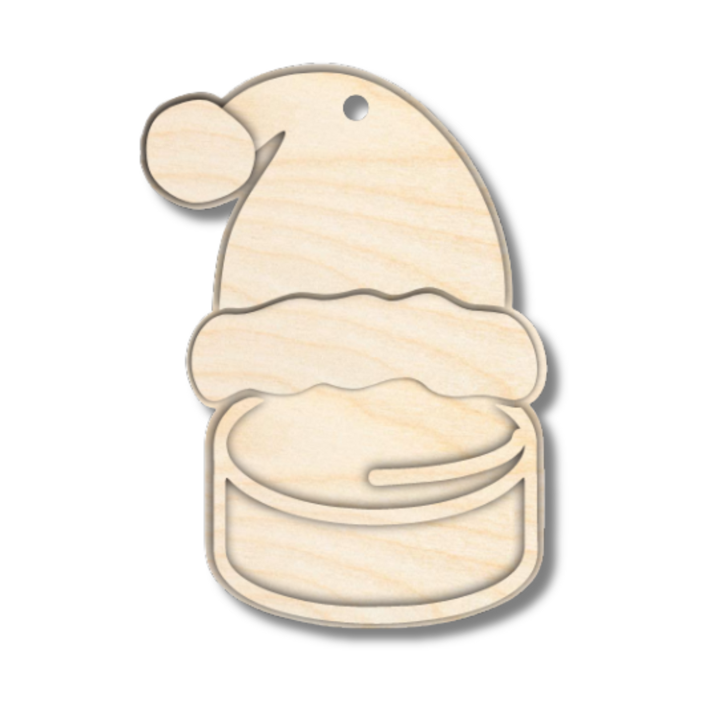 Unfinished Wood Layered Sports Christmas Ornaments | 10 Options | 5 Piece | 5" - 6" Tall | 1/8" Wood | Wood Craft DIY