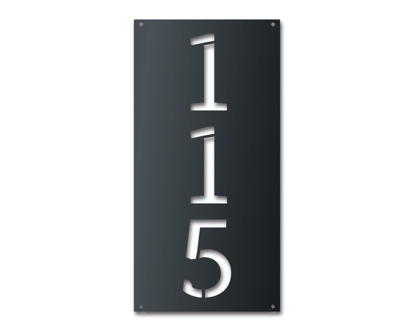 Custom Metal House Number Stencil Wall Art - Custom House Numbers Vertical Horizontal - 14 Color Options