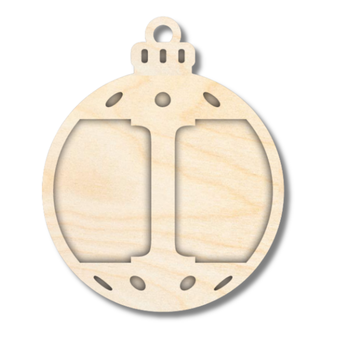 Unfinished Wood Layered Letter Christmas Ornaments | A-Z | 2 Piece | 5" Tall | 1/8" Wood | Wood Craft DIY