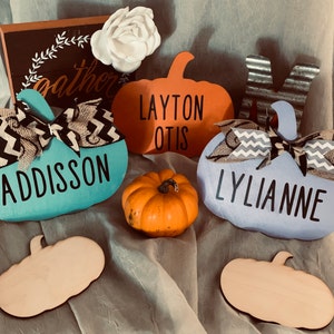 Unfinished Wood Pumpkin Shape - Fall - Halloween - Patch - Craft - up to 46" DIY