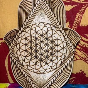 Unfinished Wood Hamsa Shape - Craft - up to 46" DIY