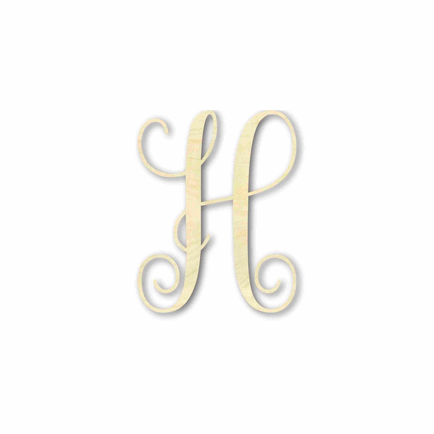 Unfinished Individual Wood Monogram Personalized - Weddings - Nursery - Wall Hang - up to 46" High DIY