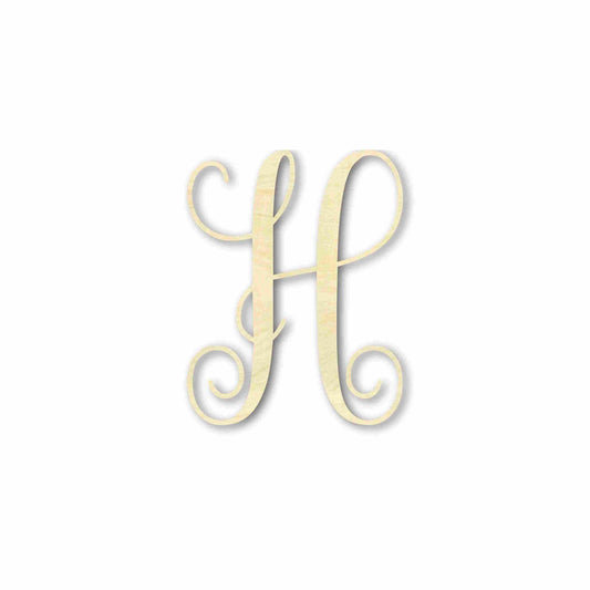 Unfinished Individual Wood Monogram Personalized - Weddings - Nursery - Wall Hang - up to 46" High DIY
