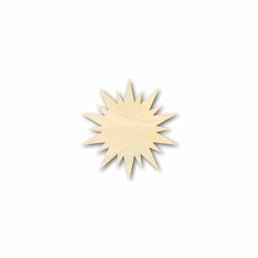 Unfinished Wood Sun Star Shape - Space - Nursery - Craft - up to 46"  DIY