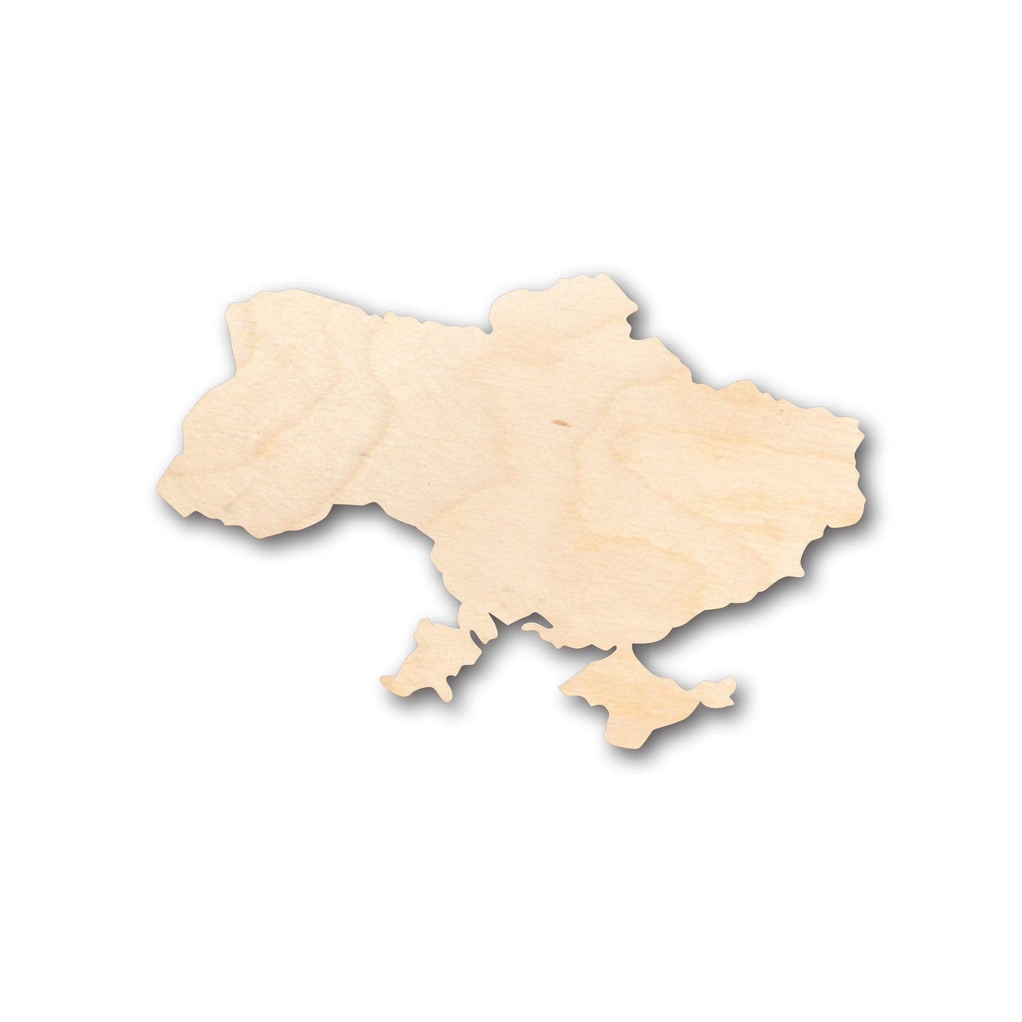 Unfinished Wood Ukraine Shape - Country - Craft - up to 46"  DIY