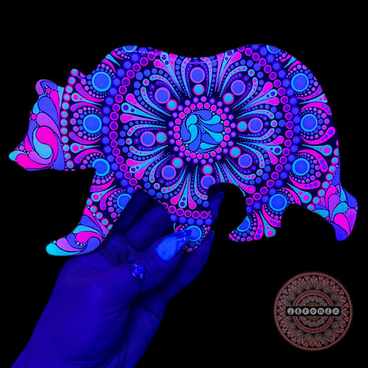 BLACK LIGHT painting bear