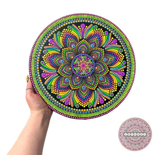 Vibrant Rainbow Mandala Painting