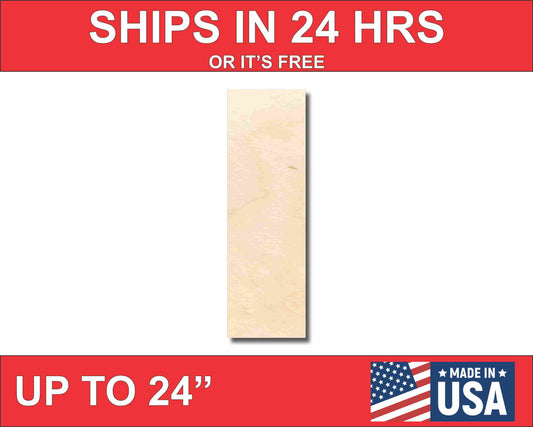 Unfinished Wood Block Letter I - Craft - up to 46" DIY