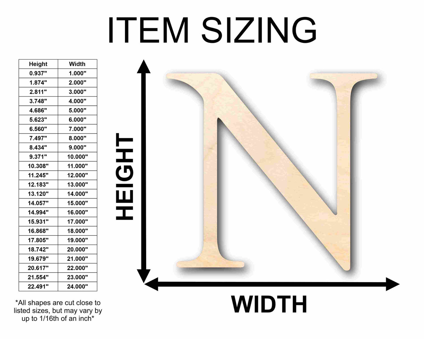 Unfinished Wood Nu Silhouette - Craft- up to 46" DIY