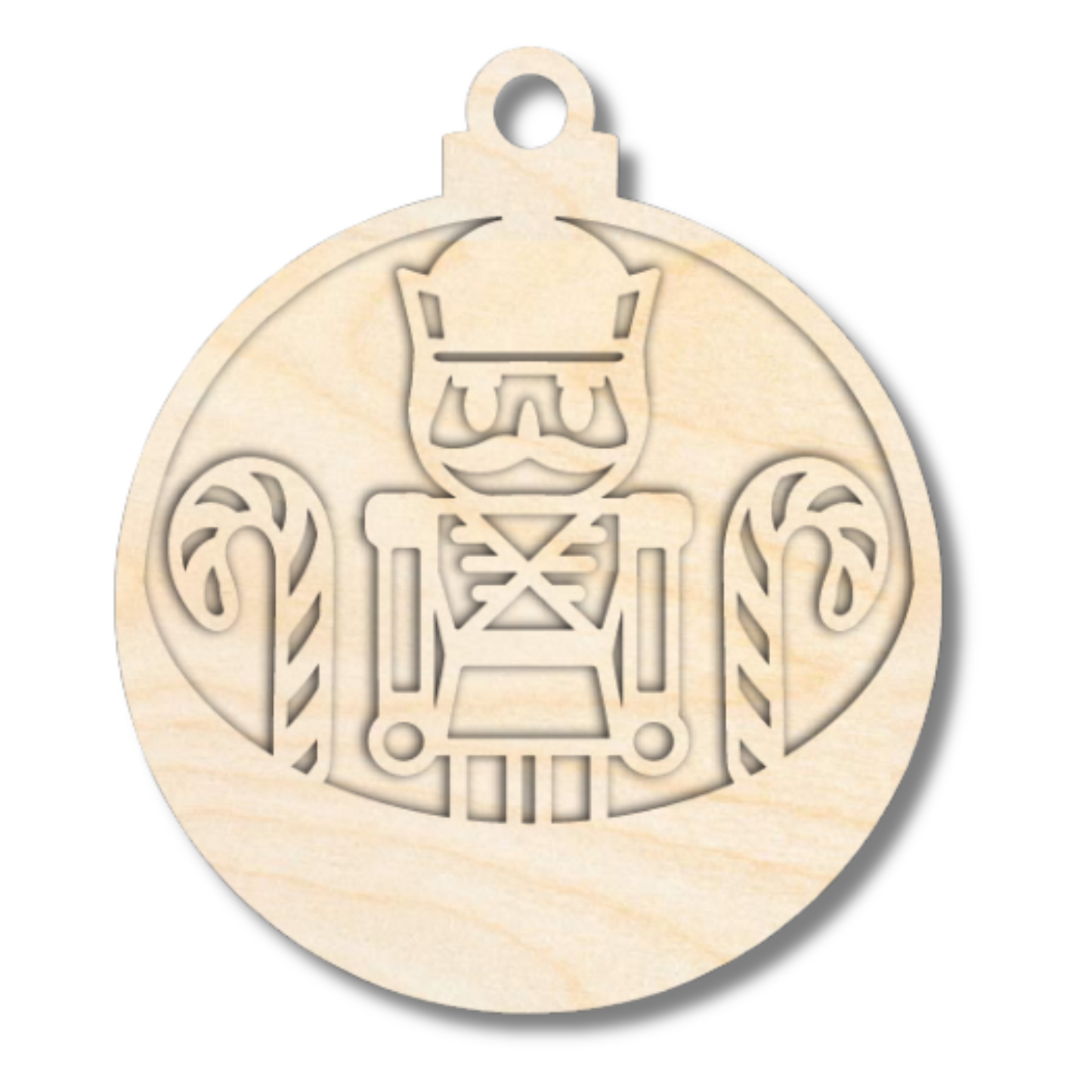 Unfinished Wood Layered Christmas Character Ornaments | 2 Piece | 5" Tall | 1/8" Wood | Wood Craft DIY